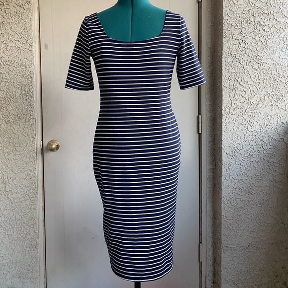 Nautical Striped midi-length dress ⛵️ - Picture 2 of 4